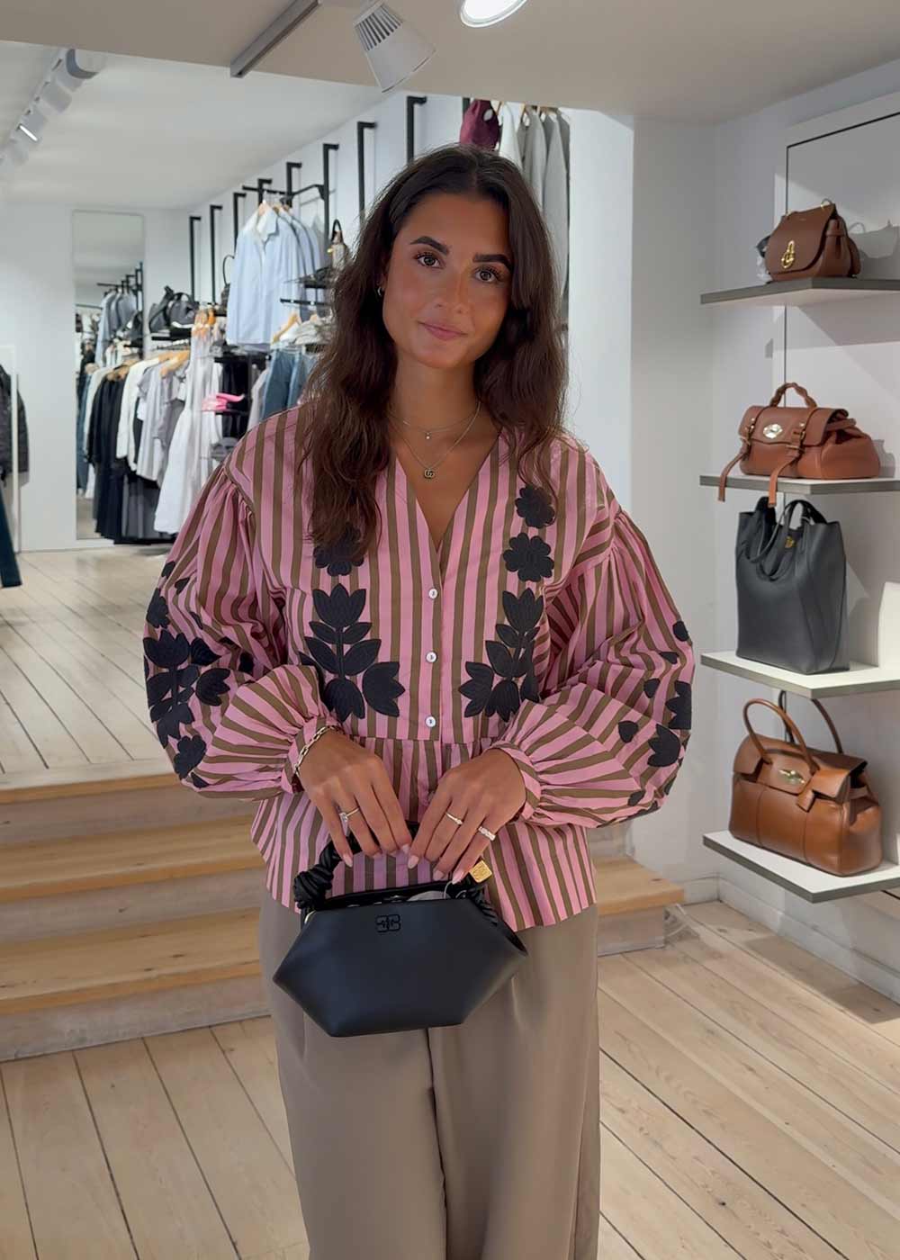 Rikke Top - Pink Stripes