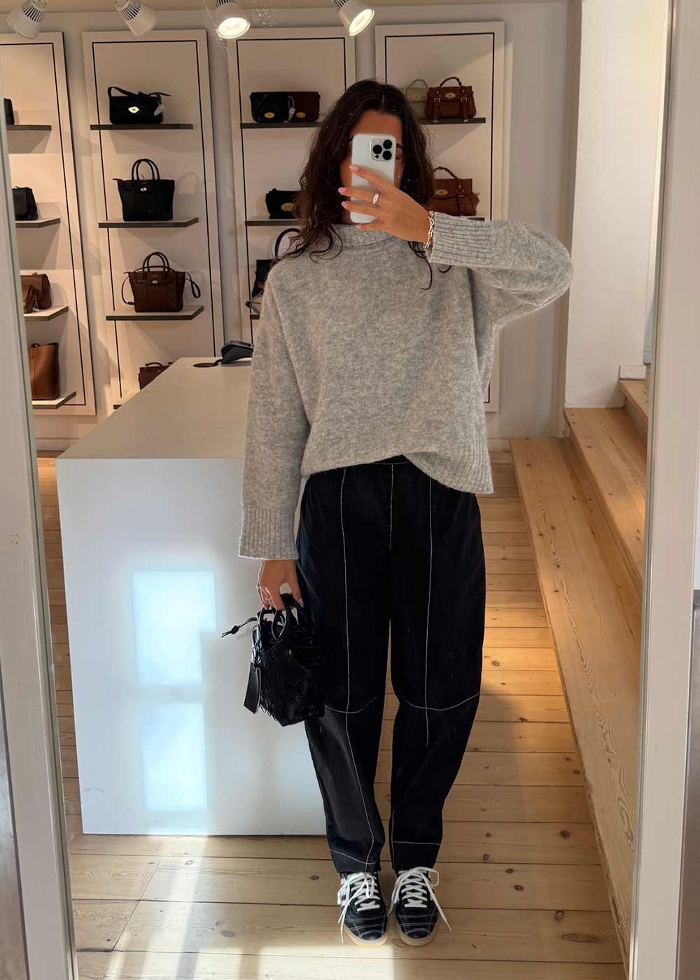 Elasticated Curve Pants - Black