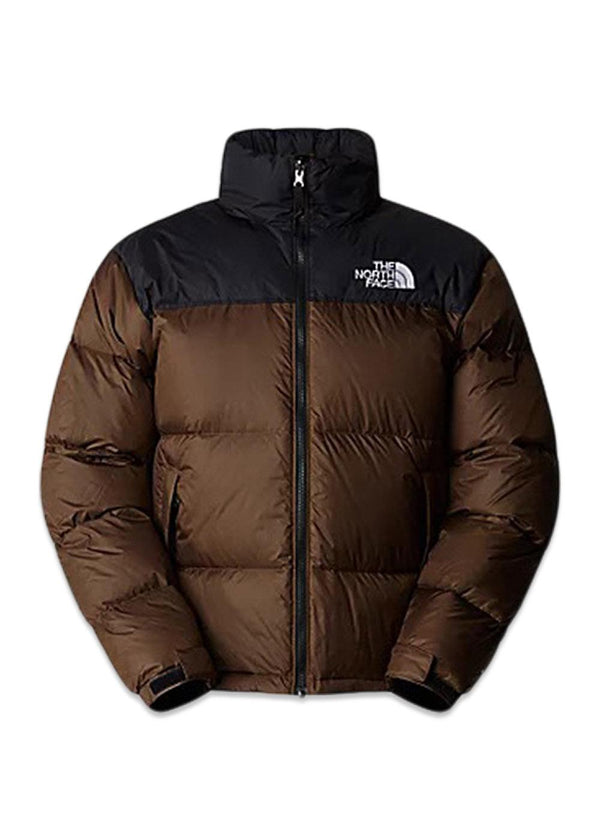 96 Retro Nuptse Jacket - Smokey Brown / Black-Outerwear-The North Face-Butler Loftet