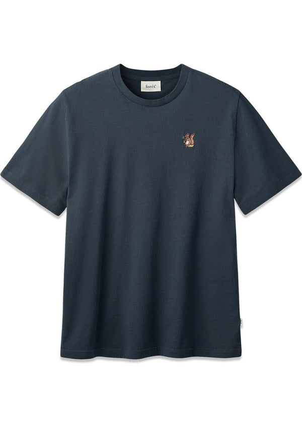 ACORN T-SHIRT - Navy-T-shirts-Forét-Butler Loftet