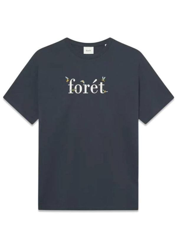 AMBER BEE T-SHIRT - Navy-T-shirts-Forét-Butler Loftet