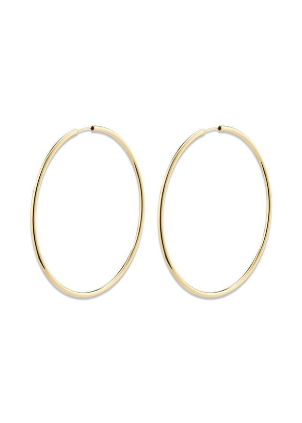 APRIL large hoop earrings gold-plated - Gold Plated-Jewellery-Pilgrim-Butler Loftet