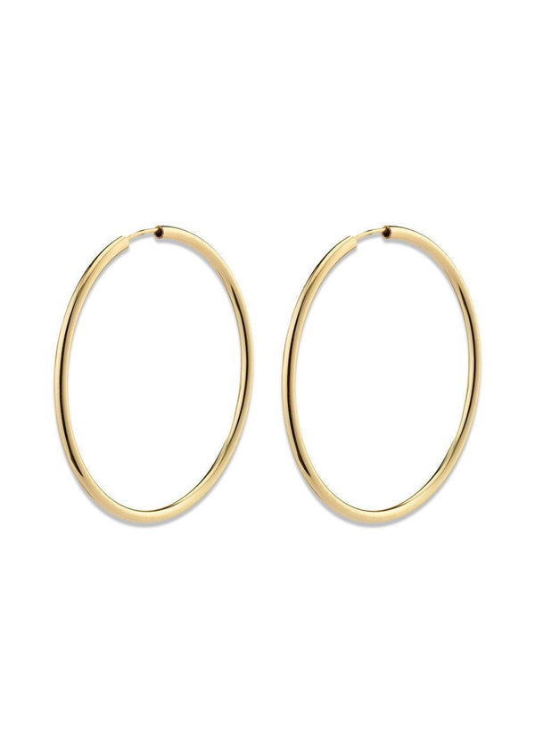 APRIL medium-size hoop earrings gold-plated - Gold Plated-Jewellery-Pilgrim-Butler Loftet