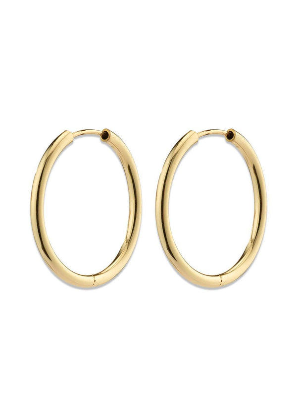 APRIL small hoop earrings gold-plated - Gold Plated-Jewellery-Pilgrim-Butler Loftet