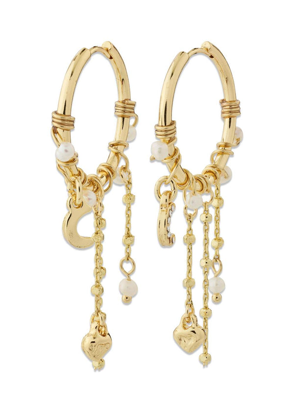 ARLET earrings gold-plated - Gold Plated-Jewellery-Pilgrim-Butler Loftet