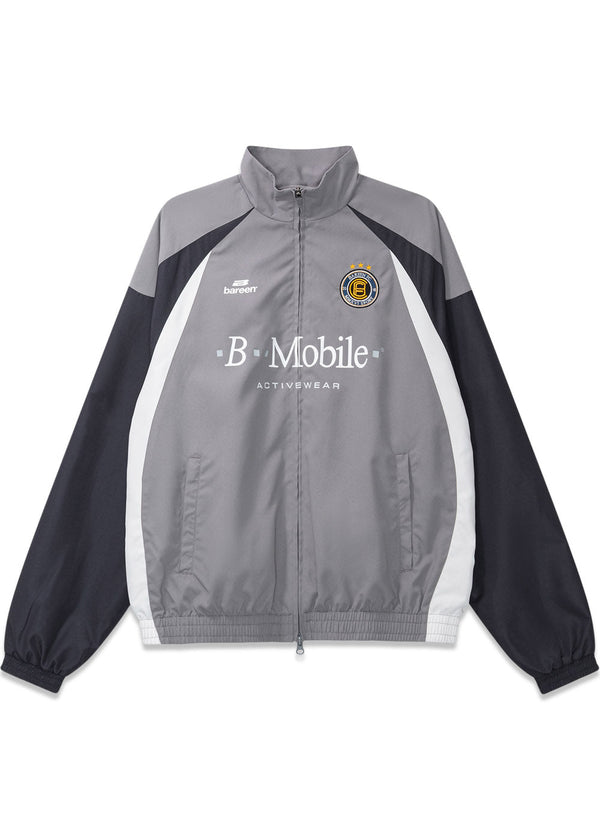 AW26 FOOTBALL TRACK JACKET - Grey-Outerwear-Bareen-Butler Loftet