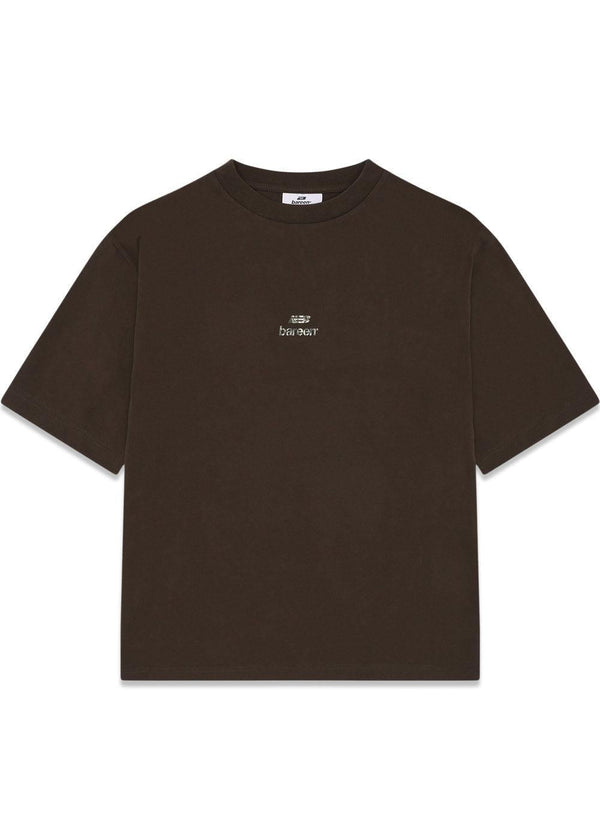 AW26 LOGO BOX FIT - Brown-T-shirts-Bareen-Butler Loftet