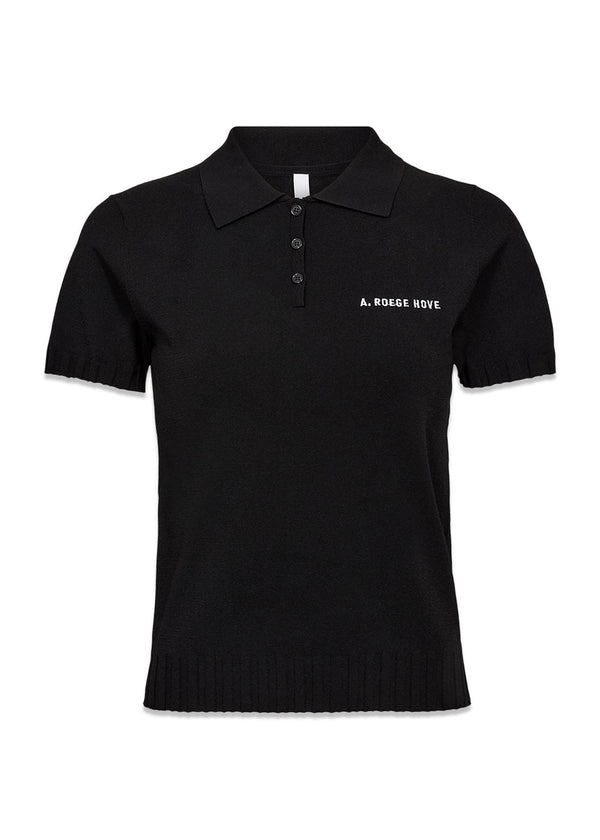 A.R.H. Polo - Black-Knitwear-A. Roege Hove-Butler Loftet