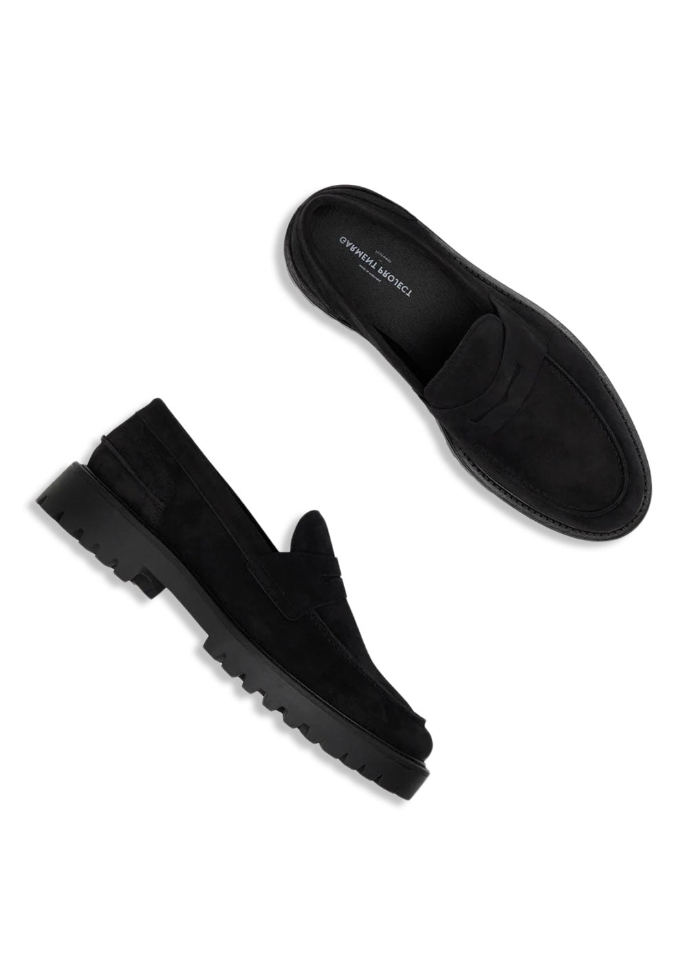 Aaron Penny Loafer - Black Suede