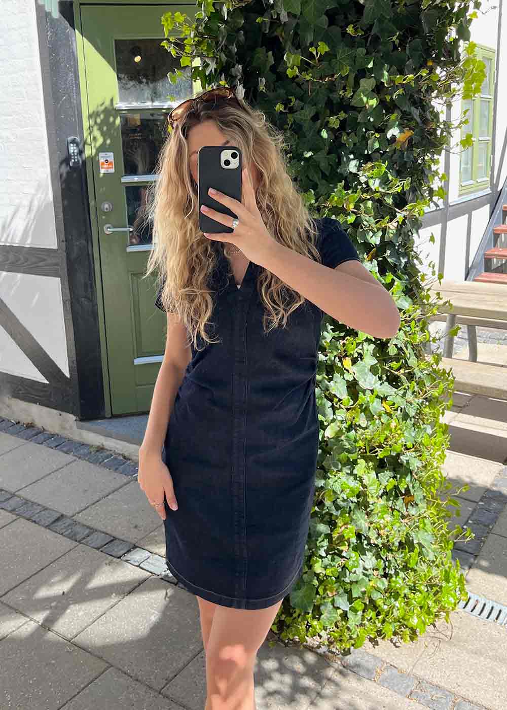 Abel Denim Dress - Dark Blue-Dress-Neo Noir-Butler Loftet