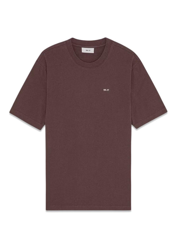Adam EMB T-shirt 3209 - Coffee-T-shirts-Nn. 07-Butler Loftet