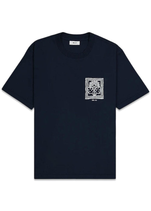 Adam Print Tee 3209 - Navy Blue