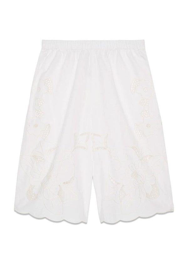 Adeline Bermuda Shorts - Ecru-Shorts-Sissel Edelbo-Butler Loftet
