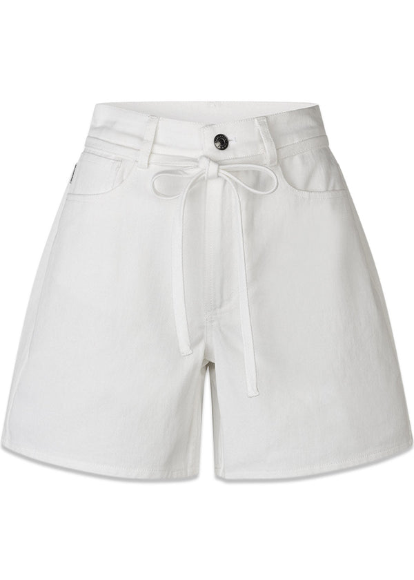 Aggimd solid shorts - Soft White-Shorts-Modström-Butler Loftet
