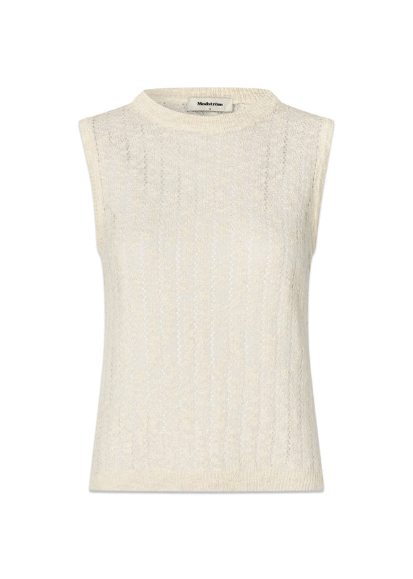 Agnesmd top - Vanilla Cream-Top-Modström-Butler Loftet