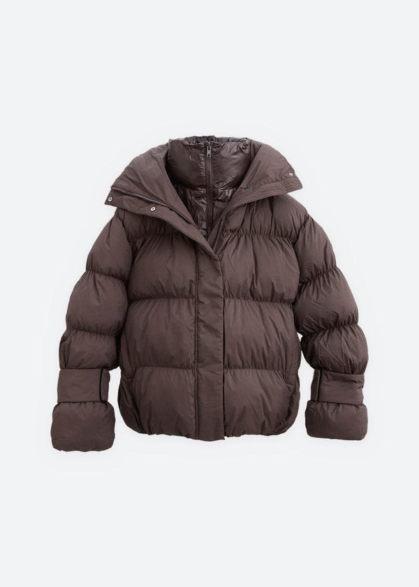 Aki double Collar Jacket - Chocolate Torte