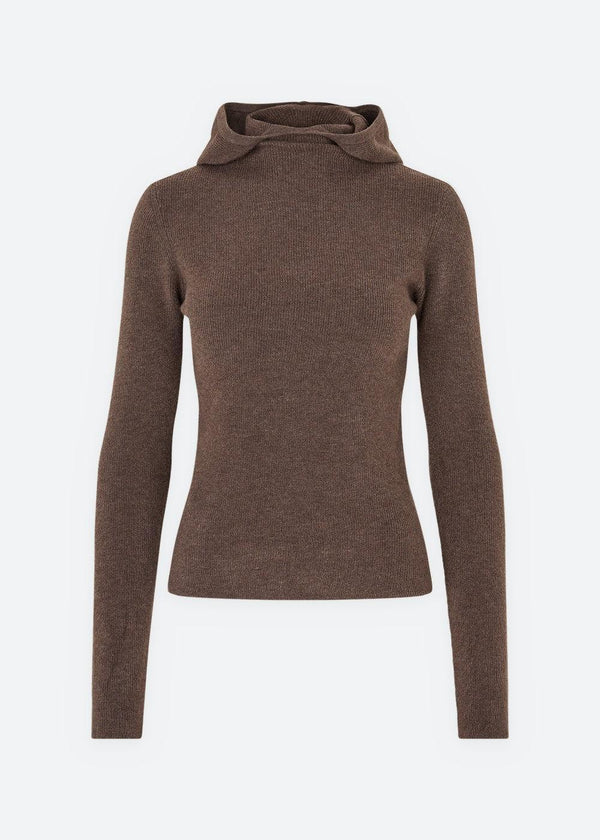 Alanis Hood Knit - Brown