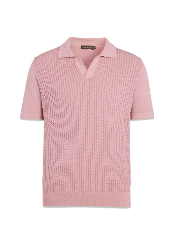 Alf Poloshirt S-S - Desert Rose-Knitwear-Oscar Jacobson-Butler Loftet