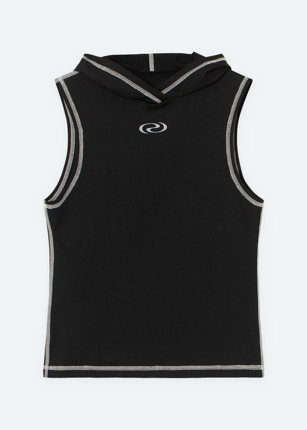 AlfaRS Hoodie Top - Black