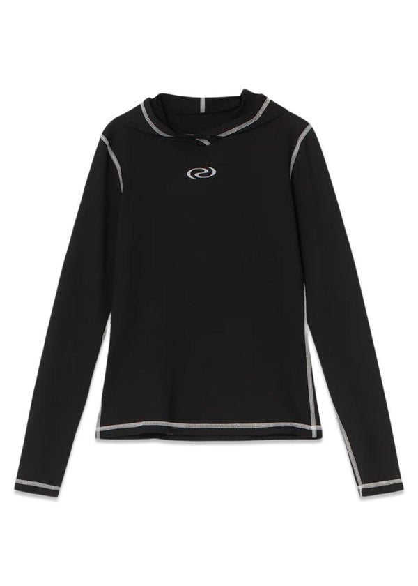 AliRS Hoodie Blouse - Black-Blouses-RÉSUMÉ-Butler Loftet