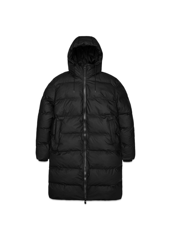 Alta Longer Puffer Jacket W3T4 - Black-Outerwear-Rains-Butler Loftet