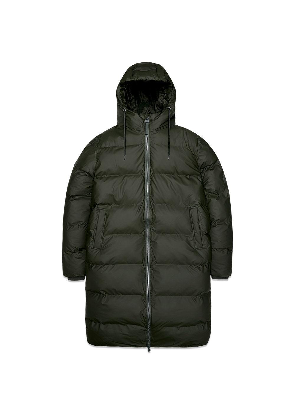 Alta Longer Puffer Jacket W3T4 - Green-Outerwear-Rains-Butler Loftet