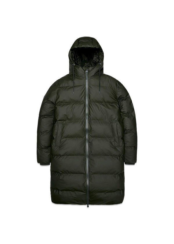 Alta Longer Puffer Jacket W3T4 - Green-Outerwear-Rains-Butler Loftet