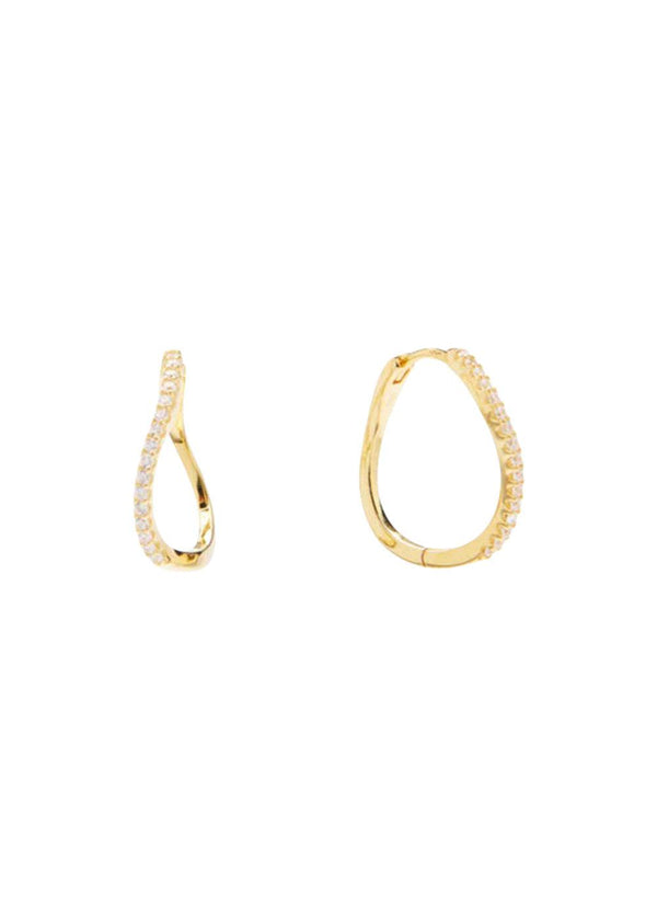 Amelia Petit Hoops - Clear/Fg