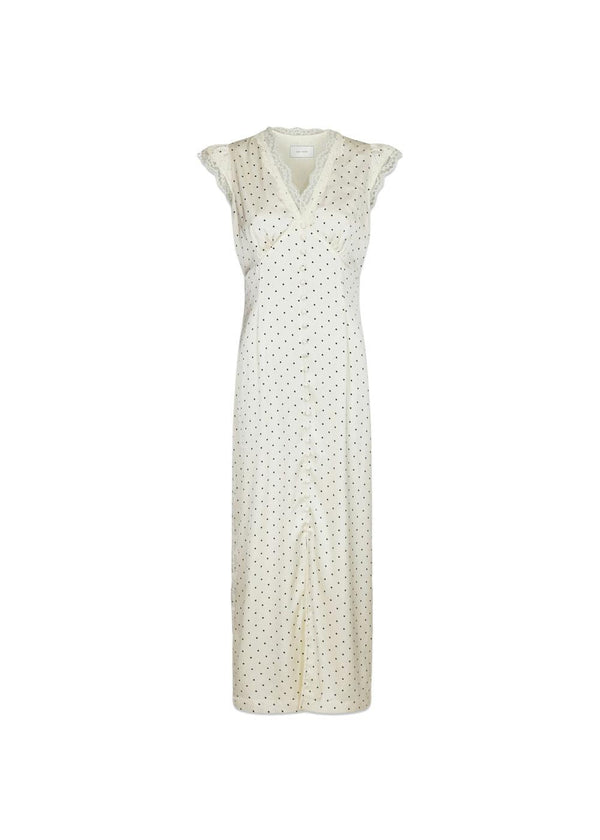 Aniella Dot Dress - Creme-Dress-Neo Noir-Butler Loftet