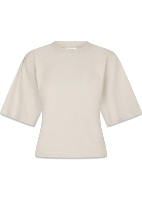 Asha Boxy Tee - Ivory-T-shirts-Neo Noir-Butler Loftet