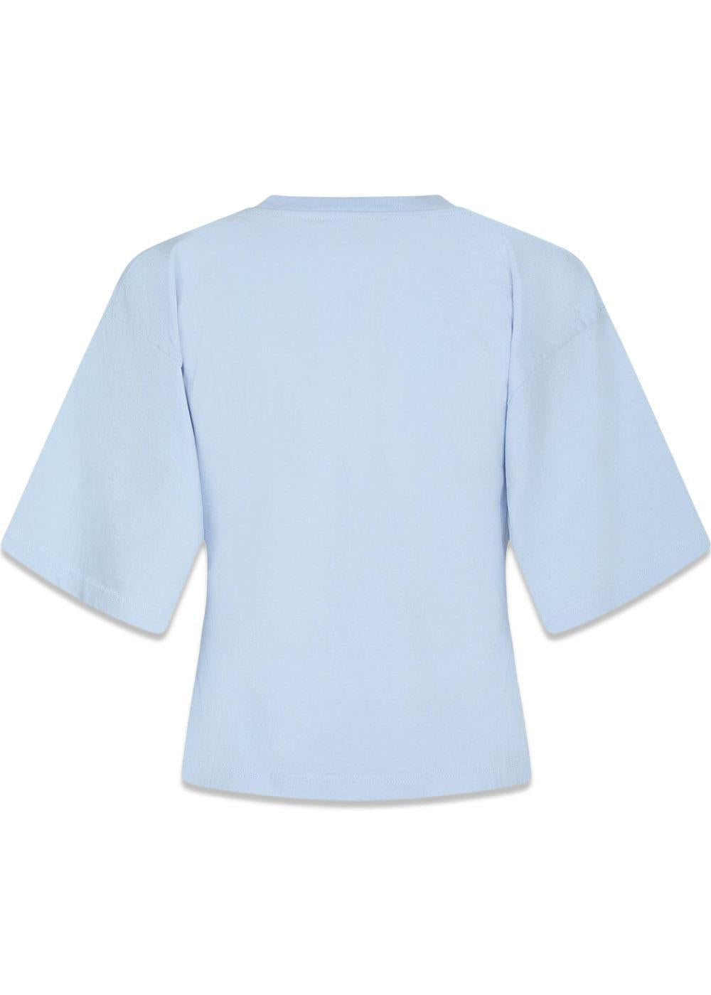 Asha Boxy Tee - Light Blue-T-shirts-Neo Noir-Butler Loftet