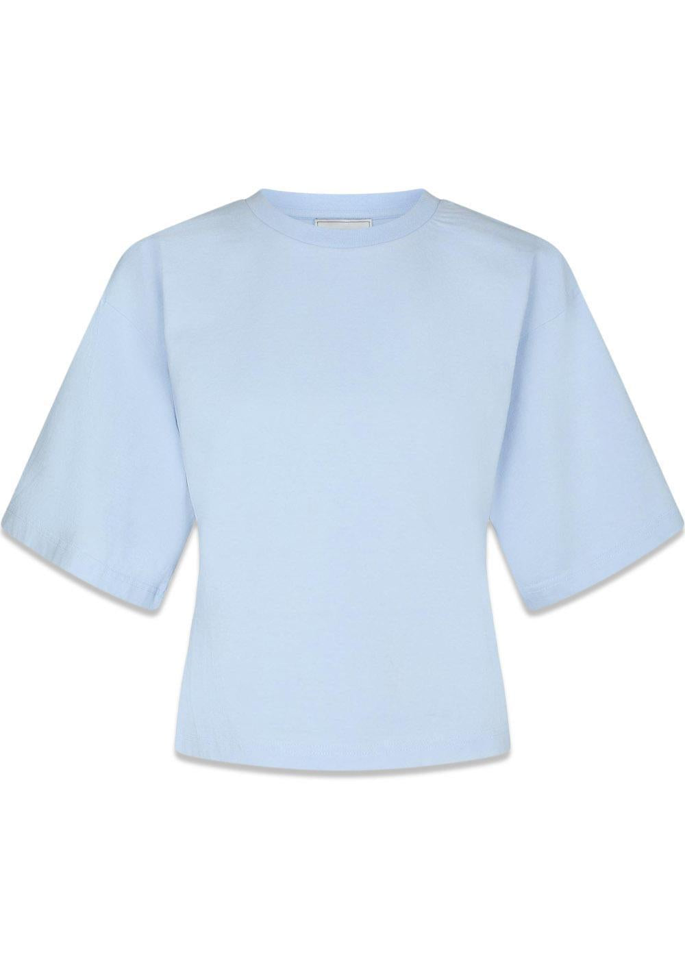 Asha Boxy Tee - Light Blue-T-shirts-Neo Noir-Butler Loftet