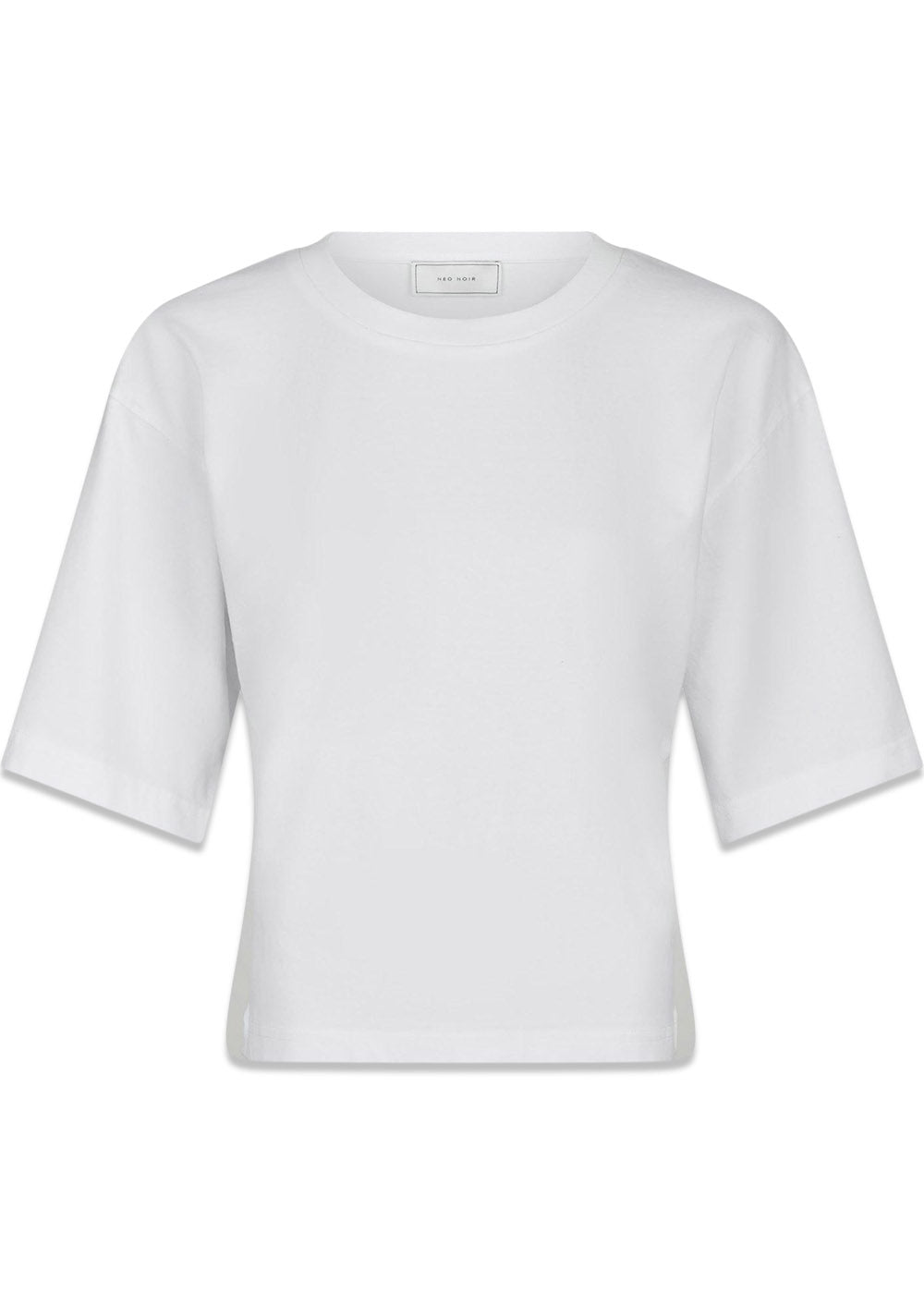 Asha Boxy Tee - White-T-shirts-Neo Noir-Butler Loftet