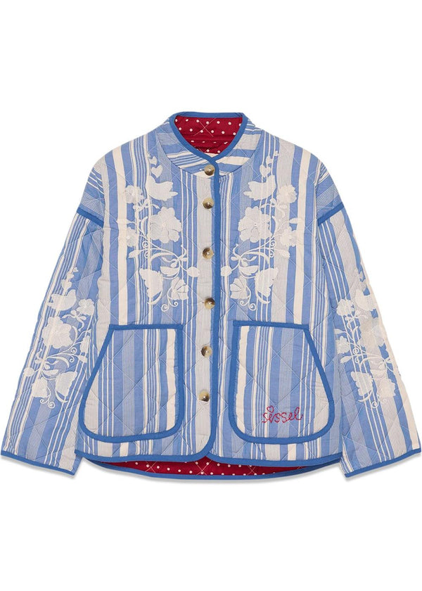 Asha Jacket - Blue Stripes-Outerwear-Sissel Edelbo-Butler Loftet