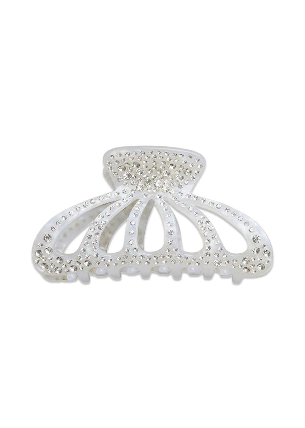 Athalia Hair Claw - White-Accessories-BeckSöndergaard-Butler Loftet