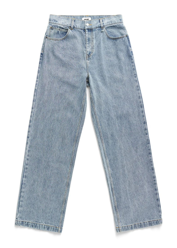 BAM WIDE FIT JEANS - Solid Blue-Jeans-ALIS-Butler Loftet
