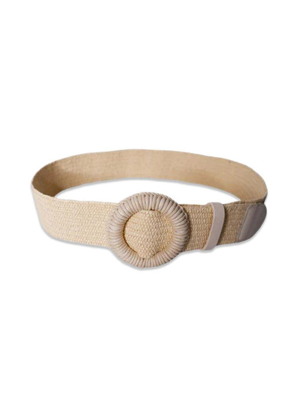 Black Colours BCAVALONIA wide jute belt - Nature. Køb belts her.