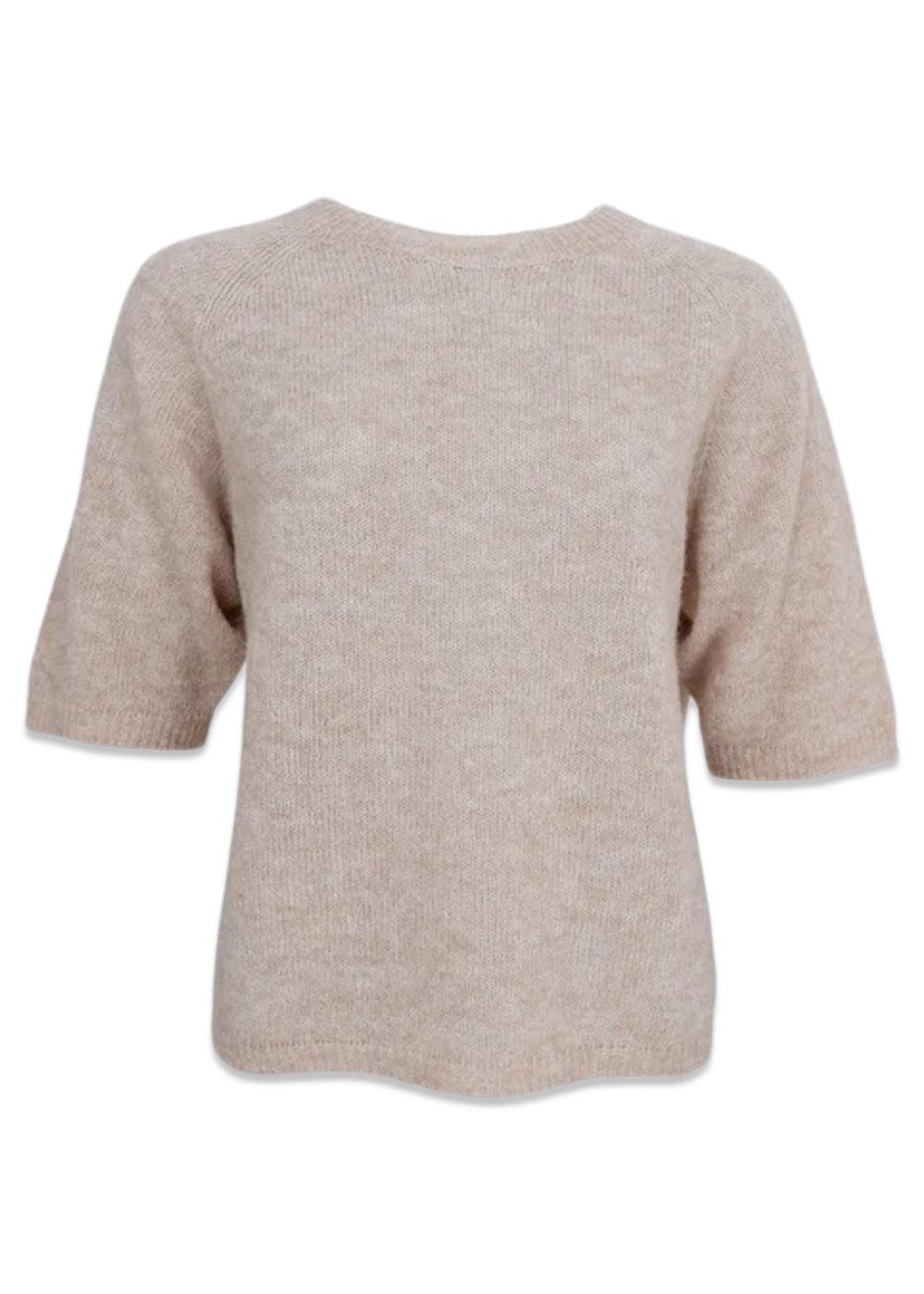 BCDELL knit jumper - Natural-Knitwear-Black Colour-Butler Loftet