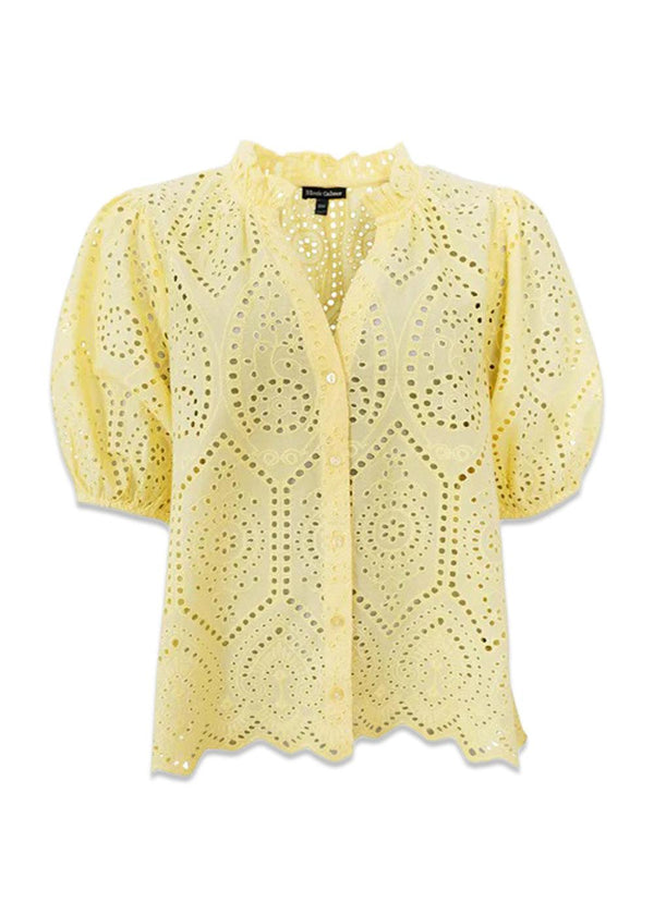 BCELVA shirt - Pastel Yellow-Shirts-Black Colour-Butler Loftet