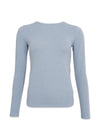 BCFAYE Lurex Blouse - Ice Blue-Blouses-Black Colour-Butler Loftet