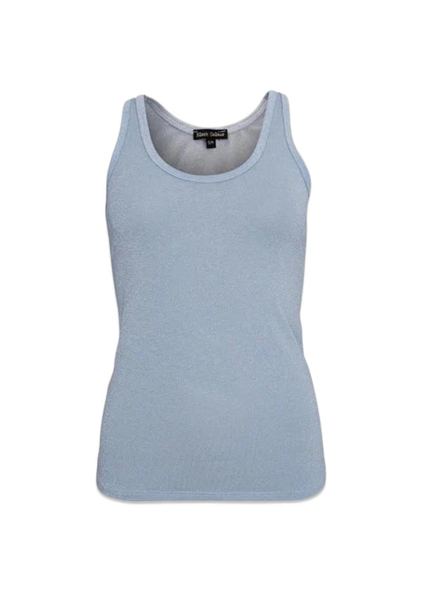 BCFAYE Lurex Top - Ice Blue-Top-Black Colour-Butler Loftet