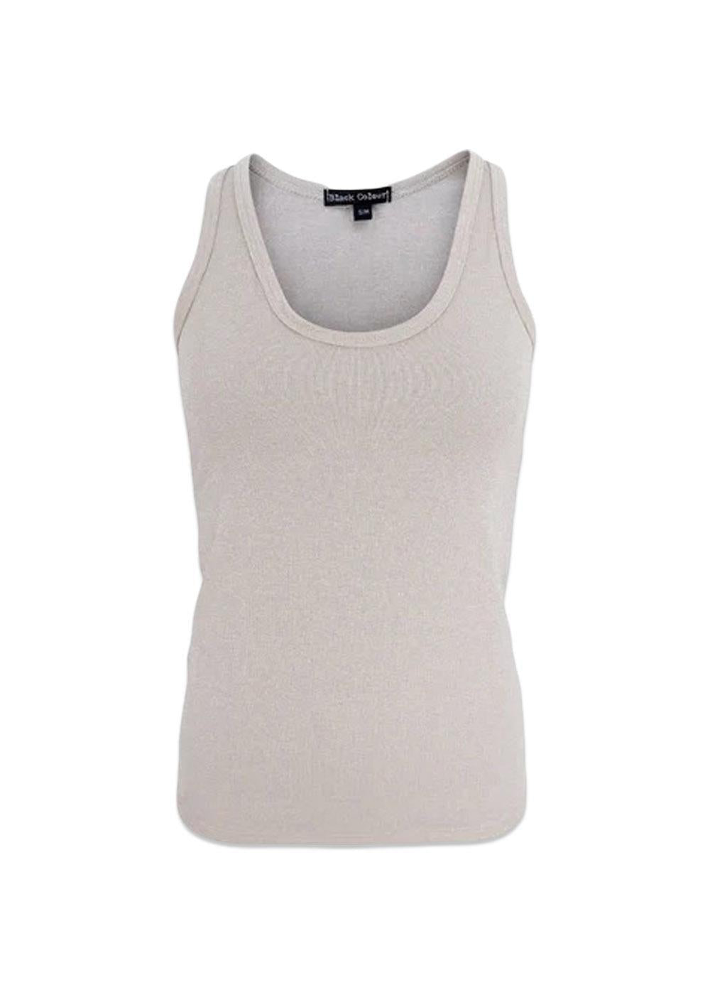 BCFAYE Lurex Top - Pearl Silver-Top-Black Colour-Butler Loftet