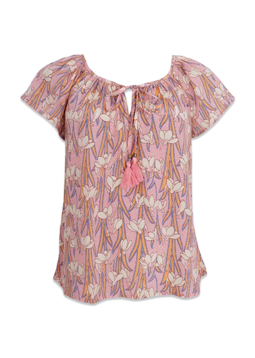 BCLUNA Dana blouse - Columbine Peach-Blouses-Black Colour-Butler Loftet