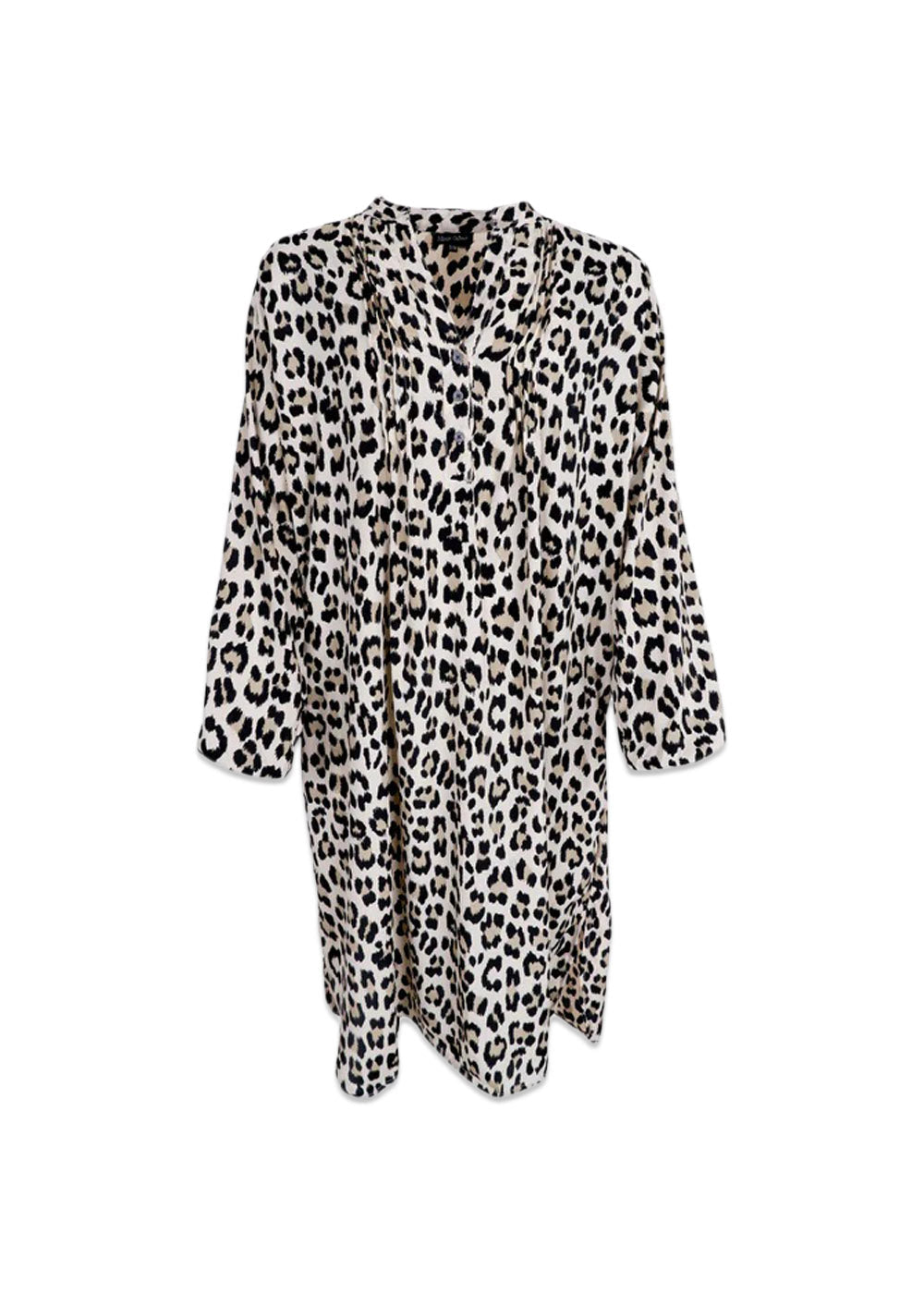 BCLUNA Pleat tunic dress - Lt. Leopard