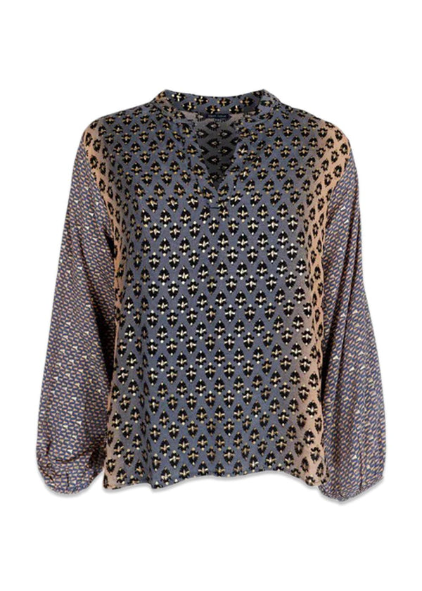 BCLUNA kaftan blouse - Golden Steel Mix