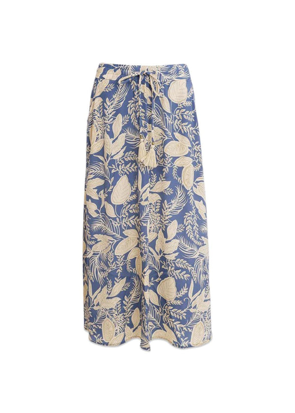 Black Colours BCLUNA regular skirt - Floral Blue. Køb skirts her.