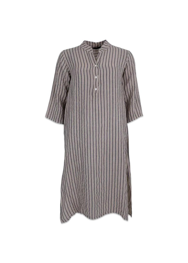 Black Colours BCMELINA shirt dress - Beige Stripe. Køb kjoler her.