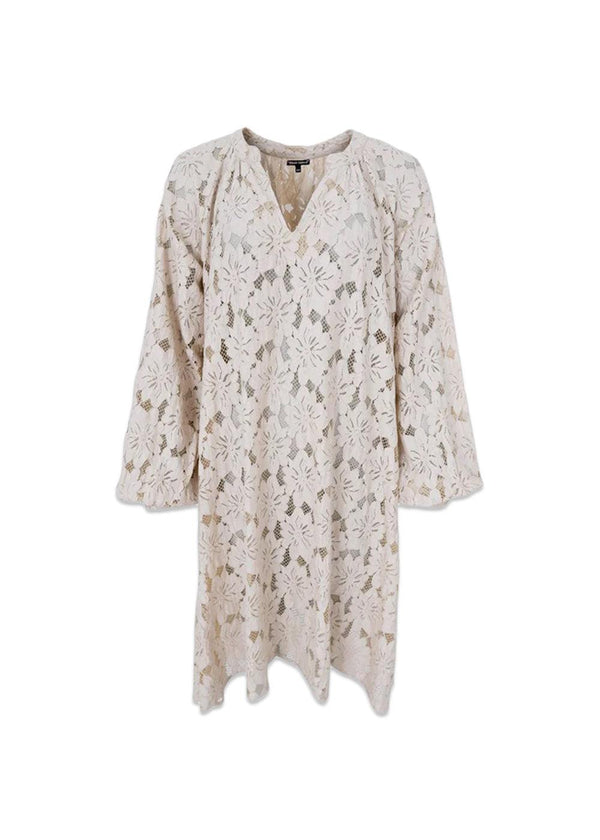 BCNELLY flower short dress - Champagne