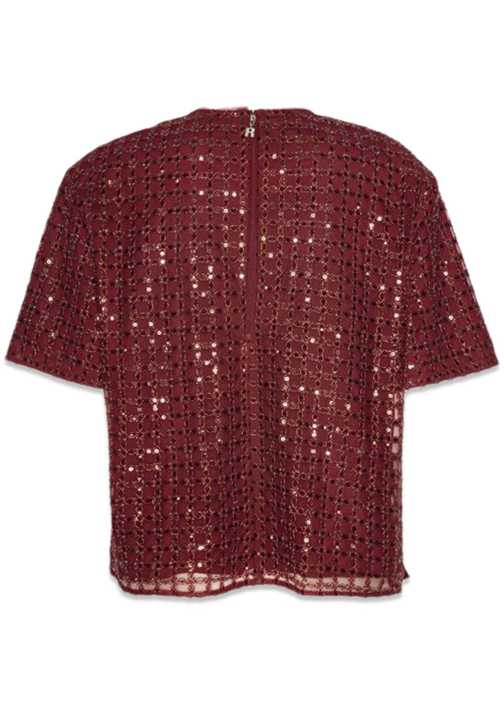 BEADED OVERSIZED TOP - Zinfandel-Top-Rotate-Butler Loftet