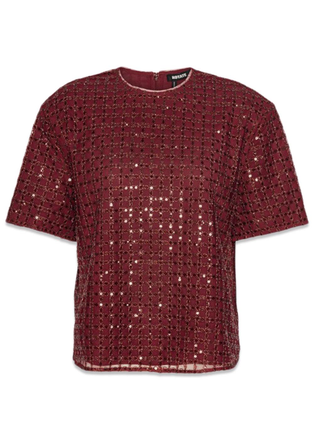 BEADED OVERSIZED TOP - Zinfandel-Top-Rotate-Butler Loftet